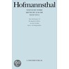 Sämtliche Werke Xxvii door Hugo von Hofmannsthal