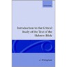 Text Of Hebrew Bible C door J. Weingreen