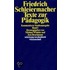 Texte zur Pädagogik 1