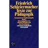 Texte zur Pädagogik 2 by Friedrich Daniel Ernst Schleiermacher