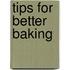 Tips For Better Baking