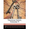 Transactions, Volume 9 door North Of Englan