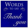 Words To Say Thank You by Sarah Hoggett