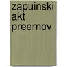 Zapuinski Akt Preernov door Avgust igon