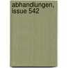 Abhandlungen, Issue 542 door Berlin