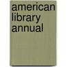 American Library Annual door Onbekend
