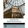Analecta Bibliographica door Kongelige Bibliotek