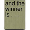 And the Winner Is . . . by Jenny Miglis