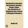 Biochemistry Literature door Books Llc