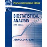 Biostatistical Analysis door Jerrold H. Zar