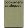 Bookseller's Catalogues door Robert Triphook