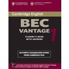 Cambridge Bec Vantage 1 door University of Cambridge Local Examinations Syndicate