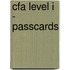 Cfa Level I - Passcards