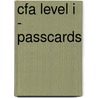 Cfa Level I - Passcards door Bpp Learning Media Ltd