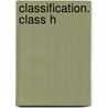 Classification. Class H by Cataloging Library Of Cong