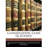 Classification. Class Q door Library of Cong