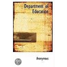 Department Of Education by . Anonymous