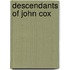 Descendants of John Cox