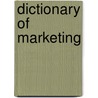 Dictionary Of Marketing door Prakash Mathur