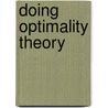 Doing Optimality Theory by Prof John McCarthy