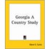 Georgia a Country Study
