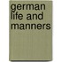 German Life And Manners