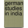 German Studies in India door Onbekend