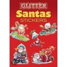 Glitter Santas Stickers by Yu-Mei Han