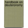 Handbook on Deuteronomy door Robert G. Bratcher