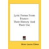 Lyric Forms from France door Onbekend