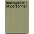 Management Of Personnel
