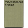 Miscellaneous Articles by Thomas Paine