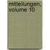 Mitteilungen, Volume 10