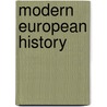 Modern European History door Onbekend