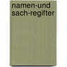 Namen-Und Sach-Regifter door B. Ossenbeck