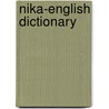Nika-English Dictionary door Johannes Rebmann