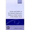 Notes Index Griersons C door Sir Walter Scott