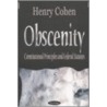 Obscenity And Indecency door Henry Cohen