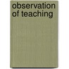 Observation of Teaching door Charles Robert Maxwell