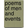 Poems Of Men And Events door George Alfred Townsend