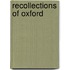 Recollections Of Oxford