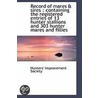 Record Of Mares & Sires door Hunters' Improvement Society