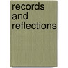 Records And Reflections door Rachel Simon