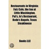 Restaurants in Virginia by Unknown