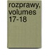 Rozprawy, Volumes 17-18