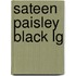 Sateen Paisley Black Lg