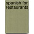 Spanish for Restaurants