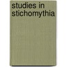 Studies in Stichomythia door John Leonard Hancock