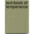 Text-Book Of Temperance