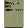 Thoughts And Utterances door Robyn Carston